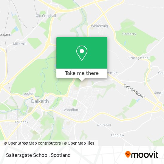 Saltersgate School map