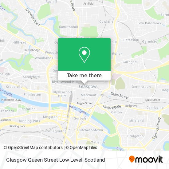 Glasgow Queen Street Low Level map