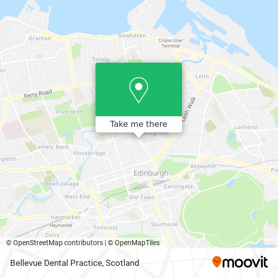 Bellevue Dental Practice map