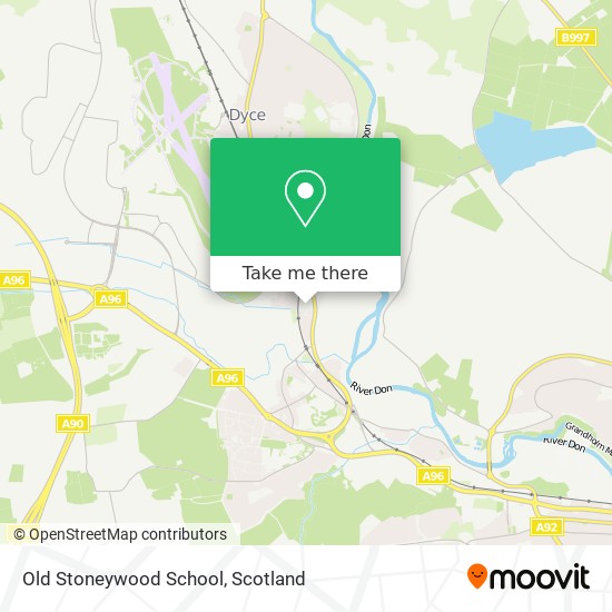 Old Stoneywood School map