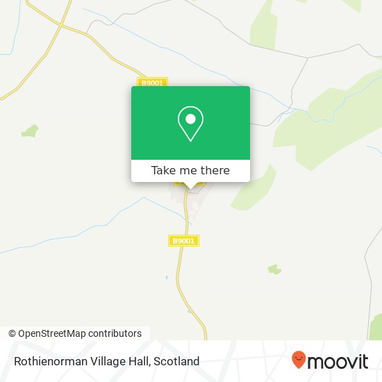 Rothienorman Village Hall map