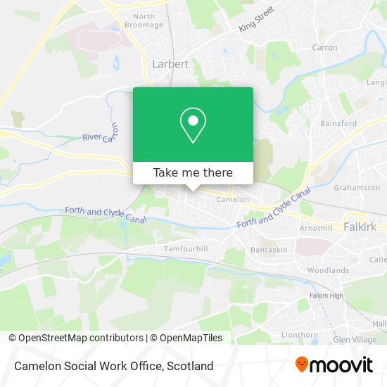 Camelon Social Work Office map