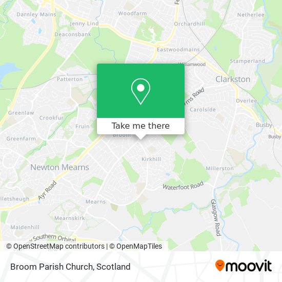 Broom Parish Church map