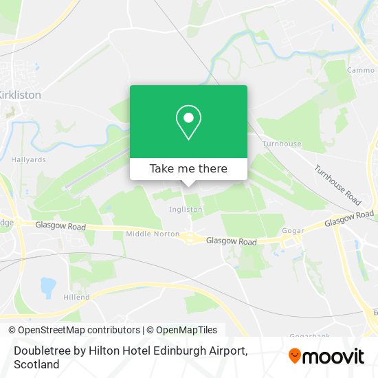 Doubletree by Hilton Hotel Edinburgh Airport map