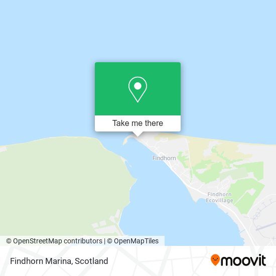 Findhorn Marina map