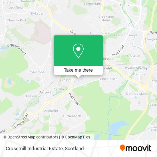 Crossmill Industrial Estate map