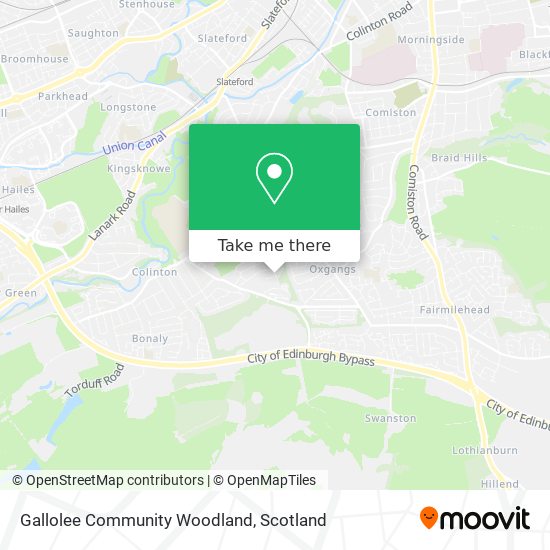 Gallolee Community Woodland map