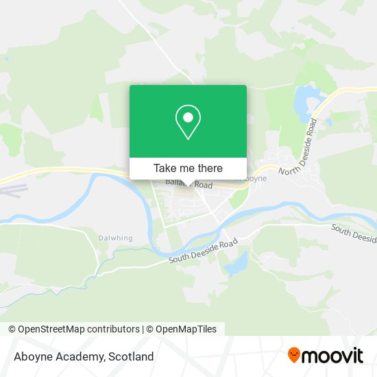 Aboyne Academy map