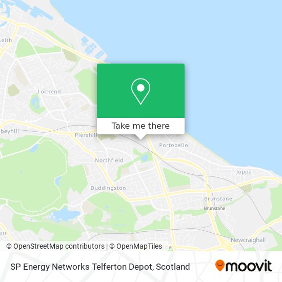 SP Energy Networks Telferton Depot map