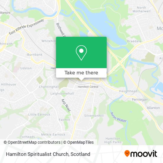 Hamilton Spiritualist Church map