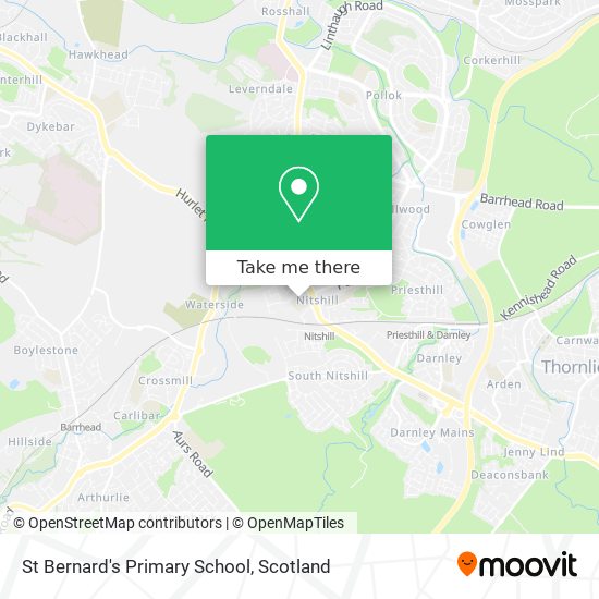 St Bernard's Primary School map