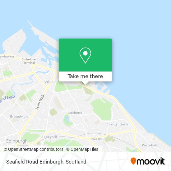 Seafield Road Edinburgh map