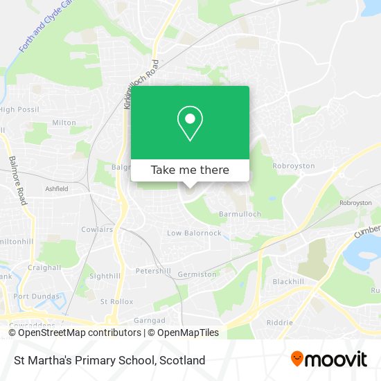 St Martha's Primary School map