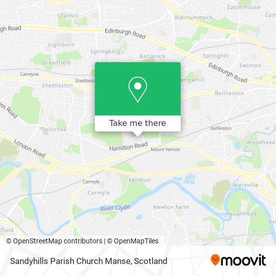 Sandyhills Parish Church Manse map