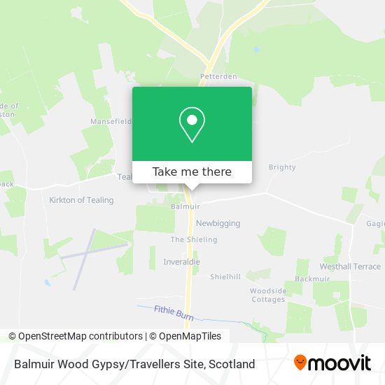 Balmuir Wood Gypsy / Travellers Site map