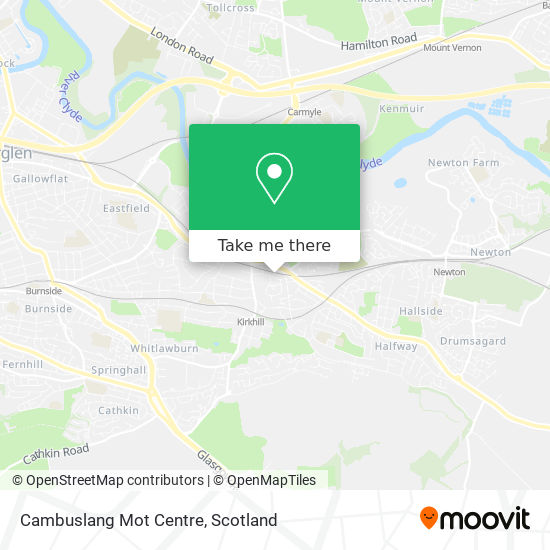 Cambuslang Mot Centre map