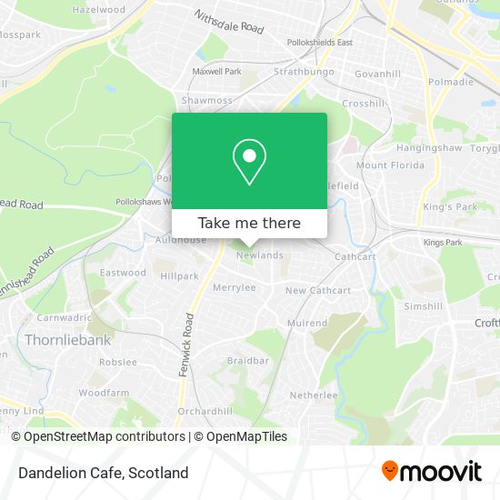 Dandelion Cafe map
