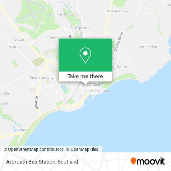 Arbroath Bus Station map