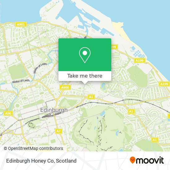 Edinburgh Honey Co map