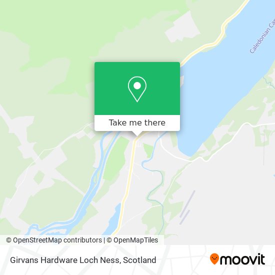 Girvans Hardware Loch Ness map