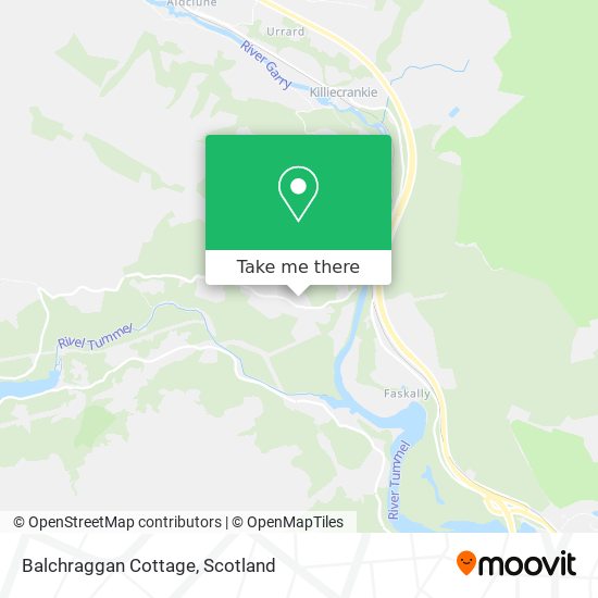 Balchraggan Cottage map