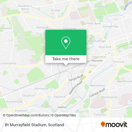 Bt Murrayfield Stadium map