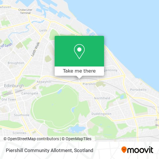 Piershill Community Allotment map