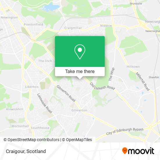 Craigour map