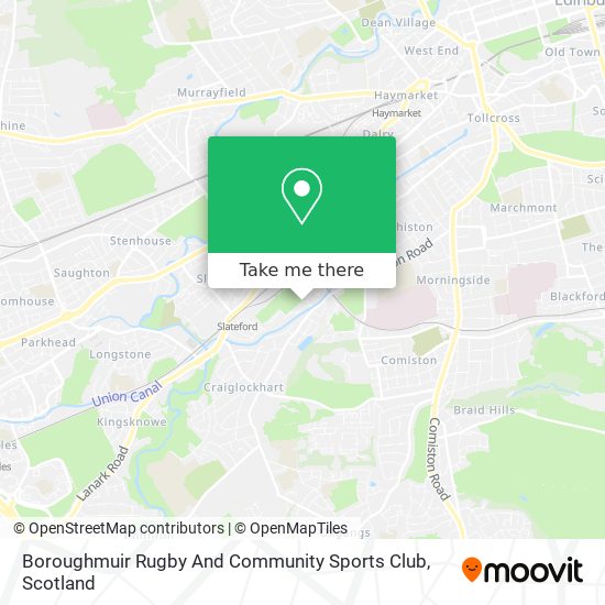 Boroughmuir Rugby And Community Sports Club map
