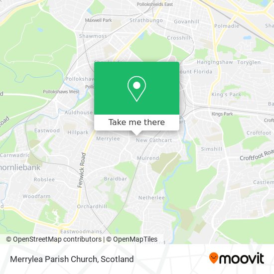 Merrylea Parish Church map