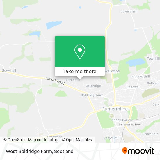 West Baldridge Farm map