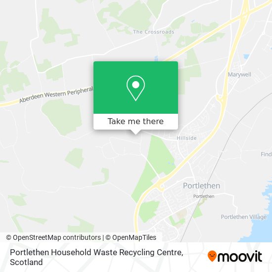 Portlethen Household Waste Recycling Centre map