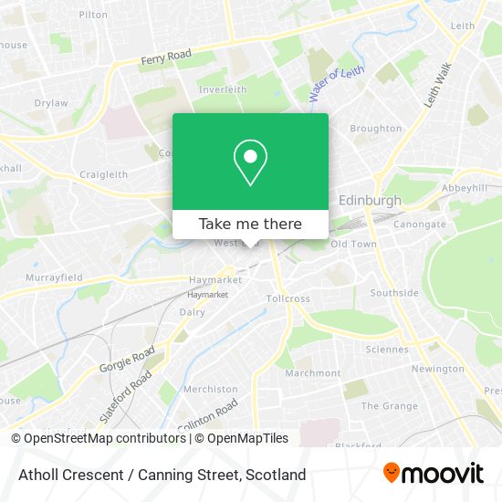 Atholl Crescent / Canning Street map