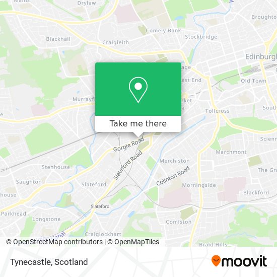 Tynecastle map