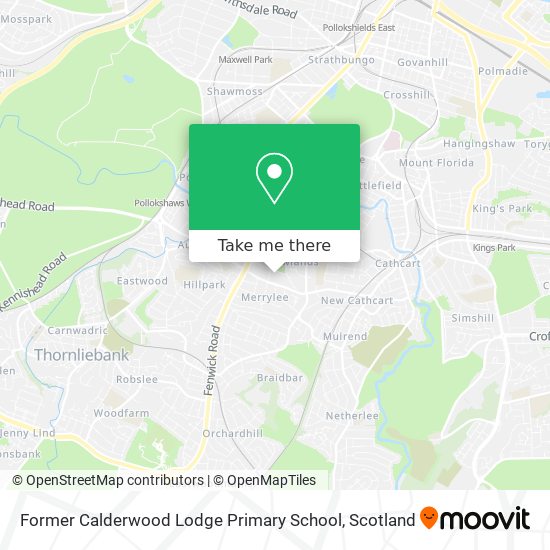 Former Calderwood Lodge Primary School map