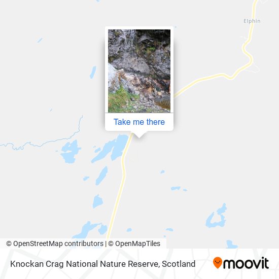 Knockan Crag National Nature Reserve map