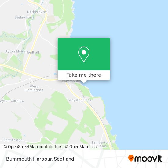 Burnmouth Harbour map