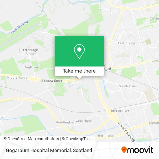 Gogarburn Hospital Memorial map