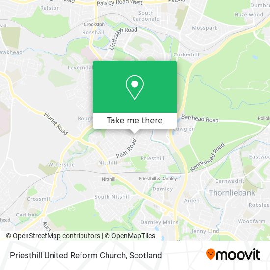 Priesthill United Reform Church map