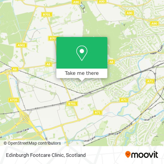 Edinburgh Footcare Clinic map