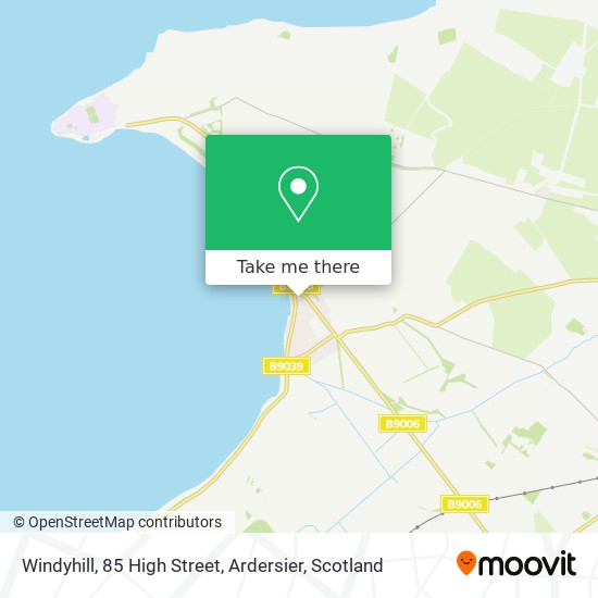 Windyhill, 85 High Street, Ardersier map