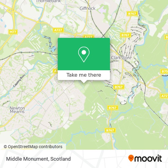 Middle Monument map