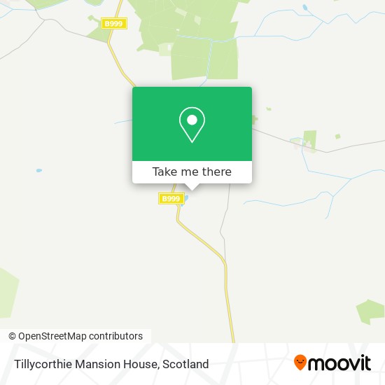 Tillycorthie Mansion House map