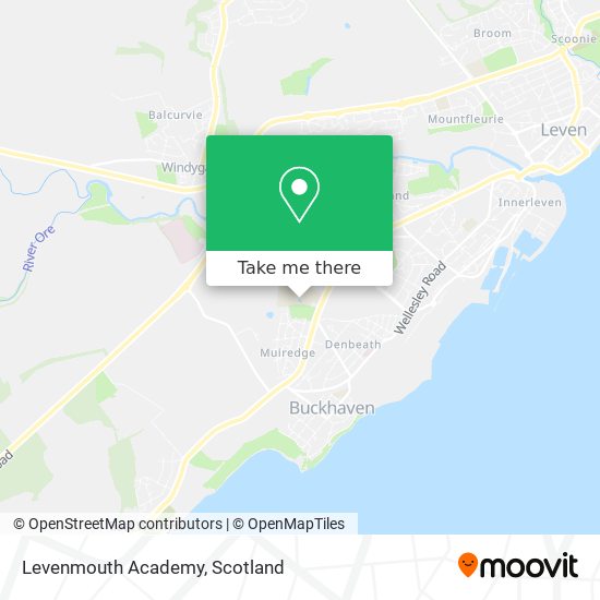 Levenmouth Academy map