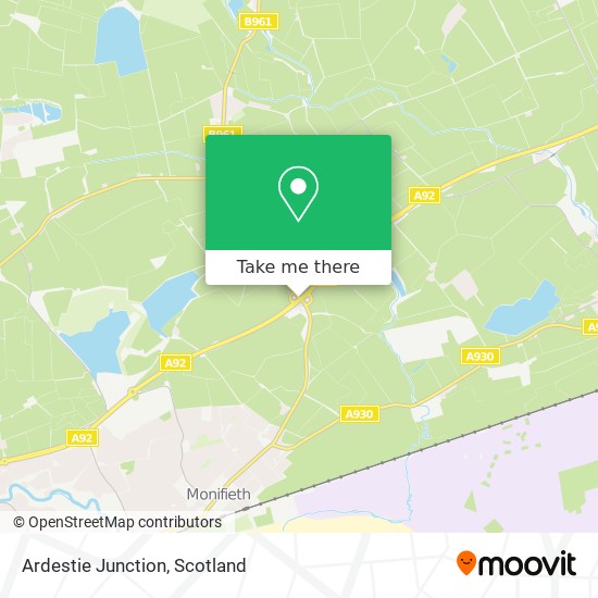 Ardestie Junction map