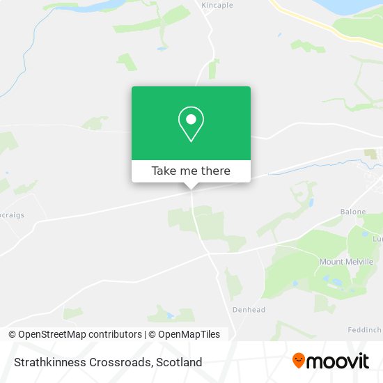 Strathkinness Crossroads map