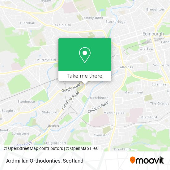 Ardmillan Orthodontics map
