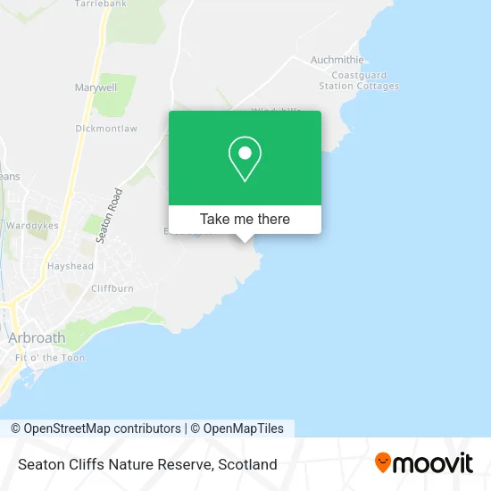 Seaton Cliffs Nature Reserve map