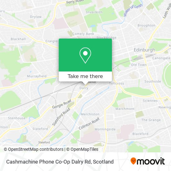 Cashmachine Phone Co-Op Dalry Rd map