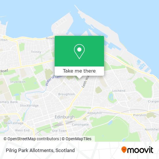 Pilrig Park Allotments map